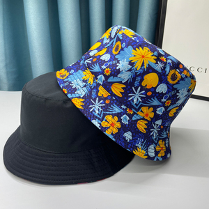 Nouveau seau chapeaux lettre brodé Double face pêcheur chapeau de haute qualité solide extérieur crème solaire femmes hommes seau chapeau - Product Image 1