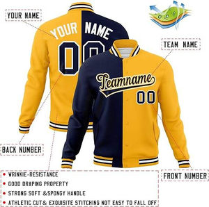 Jersey informal de alta calidad para hombre, chaqueta polar con logotipo personalizado, cortavientos de béisbol universitario, técnica bordada, prendas de vestir exteriores de invierno - Product Image 2