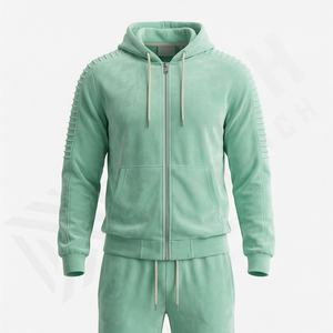 ชุดวอร์มกำมะหยี่ผู้ชายแบบกำหนดเอง ลดราคาพิเศษ ชุดออกกำลังกาย ชุดวิ่ง ชุดกีฬา - Product Image 1