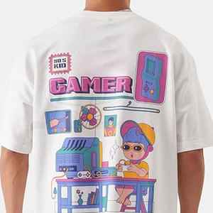 เสื้อยืดโอเวอร์ไซส์ผู้ชาย ปรับแต่งได้รวดเร็ว ผ้าฝ้าย 100% แห้งไว ระบายอากาศดี ขายดี - Product Image 6