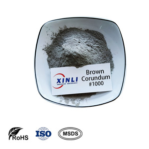 Polvo de lapeado de corindón marrón estándar <span class=keywords><strong>FEPA</strong></span> 1000, polvo de alúmina fundida marrón para acabado de piezas electrónicas - Product Image 1
