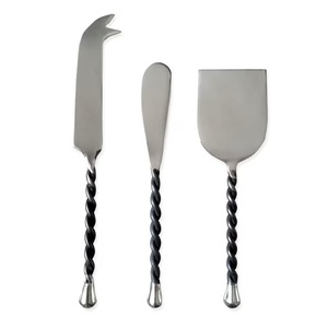 Ensemble de couteaux à fromage élégants avec finition dorée pour la découpe du fromage, outils de service à fromage en métal de qualité supérieure avec poignées MOB pour les restaurants - Product Image 5