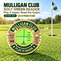 Niveau à bulle en métal OEM ODM pour lecteur de green de golf, aide au putting personnalisée, vente en gros directe usine pour événements de club et vente au détail