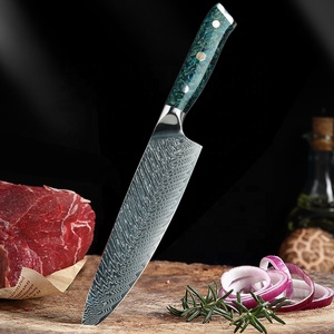 Vente en gros d'ensembles de couteaux de chef en acier Damas de haute qualité personnalisé OEM ODM Service de cuisine couteau de chef professionnel Damas - Product Image 4