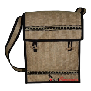 Sacs de shopping en Jute de haute qualité, sacs-cadeaux personnalisés Style tissu motif pièces couleur petit origine brute inde - Product Image 2