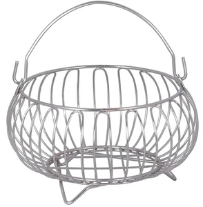Cesta de huevos de metal de granja, encanto rústico con construcción de estructura metálica duradera, perfecta para cocinas, disponible a precio mayorista - Product Image 6