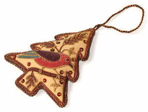 Zari Spark Diseño moderno Decoración navideña Adornos navideños con ShimmerStitch Roscado Elegancia Decoración del hogar - Product Image 4