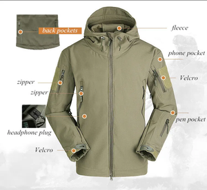 Chaqueta cortavientos para hombre más vendida OEM diseño personalizado alta calidad nueva moda ropa de invierno con capucha soporte XL tela ligera - Product Image 2