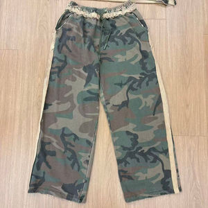 Ensemble Jogging Vintage pour Hommes Street Wear Essentials Distressed Logo Brodé Sweat à Capuche Pantalon Évasé Personnalisé 100% Coton - Product Image 3