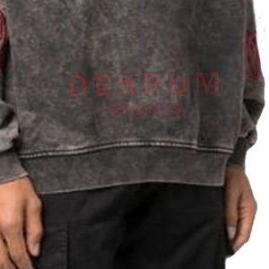เสื้อฮู้ดดี้ไซส์พลัสแบบย้อมสีพิเศษสำหรับผู้ชาย แจ็คเก็ตซิปสำหรับฤดูหนาว ผ้าระบายอากาศดีไซน์ใหม่ พร้อมการย้อมสีแบบเรียบ - Product Image 6