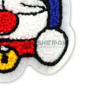 ผ้ากำมะหยี่ปักลวดลายสีสันสดใสสำหรับเสื้อผ้าโลโก้ตามสั่ง - Product Image 6