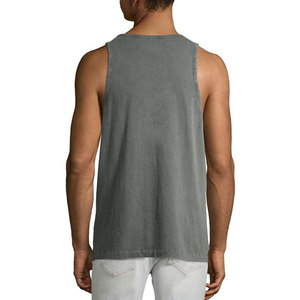 Maillot de corps sans manches 100% Polyester à séchage rapide pour homme, débardeur de Fitness, ample - Product Image 2