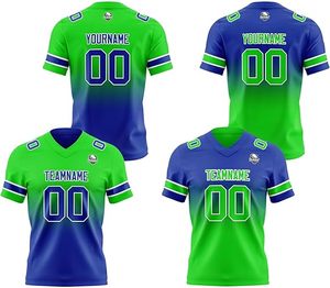 Top de fútbol americano con logotipo personalizado de alta calidad, malla de poliéster 100%, transpirable, de secado rápido, que absorbe la humedad, talla grande, MOQ bajo - Product Image 4