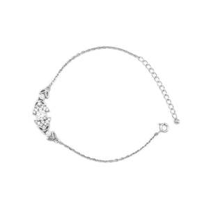 NOVAMART Fine Zarkan Vintage Silver <b>Bracelet</b> with Charm Flower Pattern Trendy Religious <b>Copper</b> Brass Bangles Perfect Gift Pearls - Product Image 3
