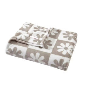 Manta de Punto Acanalado de Algodón/Poliéster Ecológica de Primera Calidad para Decoración del Hogar y Hostelería - Product Image 1