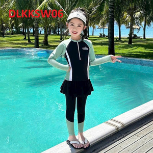 Conjunto de 2 piezas de alta calidad para mujer, traje de baño Micro sólido, nailon-Spandex, impermeable, secado rápido, 4 vías, tejido elástico estampado frontal - Product Image 3