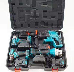 リチウム電池4インチ1ブラシレスコードレス電動工具セットインパクトレンチアングルグラインダーハンマードリル - Product Image 2