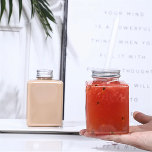 Venta al por mayor logotipo personalizado para botellas de jugo de fruta de plástico transparente 400ml 500ml 600ml recipientes para beber portátiles bonitos y duraderos en Vietnam - Product Image 6