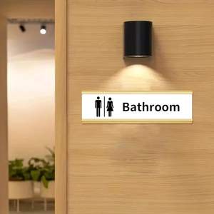 Porte-plaque de nom en laiton traditionnel, montage mural, plaques de porte de bureau, fabricant OEM, finition antique plaquée or - Product Image 3