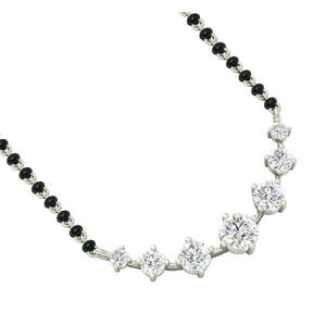Mangalsutra Artesanal de Plata Pura, Obsequio Cultural Coleccionable para su Esposa - Product Image 3