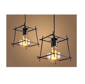 Lustre suspendu en corde de chanvre industriel rétro, lampe Led en fer Vintage, lampe suspendue pour Restaurant, prix d'usine - Product Image 1