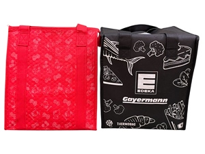 環境にやさしいアルミ防水非織りクーラーバッグ再利用可能な断熱食品配送バッグカスタムプリント - Product Image 2