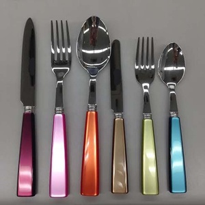Ensemble de couverts en acier inoxydable argenté au design moderne, avec un look royal unique, ensemble de couverts de luxe pour restaurant, mariage, maison, hôtel - Product Image 3