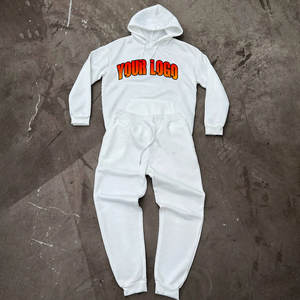 Survêtements pour hommes personnalisés, broderie délavée, broderie tendance, streetwear, 100% coton, ample, doux, lavage à l'acide - Product Image 4