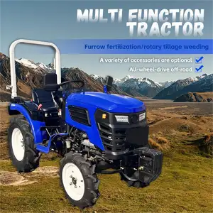Landbouwtrekkers Mini 25hp 4 Aandrijving Tractor Landbouw Tuin Mini Tractor 4X4