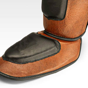 Protège-tibias MMA en mousse élastique avec support en tissu pour la boxe, protège-jambes et pieds, équipement de protection pour le kickboxing (paire) - Product Image 6