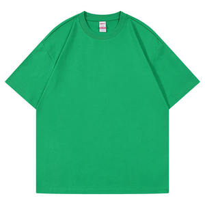เสื้อยืดผู้ชายผ้าคอตตอนไซส์ใหญ่พิเศษพิมพ์โลโก้สีทึบสั่งพิมพ์ MOQ ต่ำ - Product Image 3