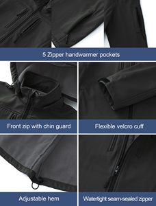 <b>Hooded</b> <b>Soft</b> <b>Shell</b> <b>Jacket</b> Zipper Softshell Breathable Hiking <b>Jackets</b> Outdoor <b>Jackets</b> 100% Polyester/POLYESTER / NYLON Closure - Product Image 6