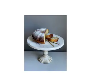 Special Design Marble Cake Stand Cupcake And Pastry Displaying Stand Easily Assembled Long Lasting Cake Stand