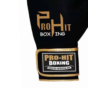 Vêtements de sport avec poignées Gants de boxe super noirs en cuir véritable de qualité supérieure Gants d'entraînement professionnels les plus vendus - Product Image 3