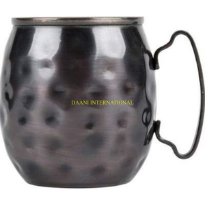 Juego de tazas de cobre con acabado mate con posavasos de madera, tazas de mula de Moscú de cobre puro para cócteles, uso de agua y bebidas, tazas para bebidas - Product Image 3