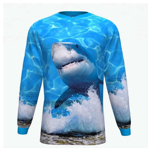 Wholesale Custom Logo Printing UPF 50+ <b>Sun</b> Protection 100% Polyester Breathable Quick Dry Adult Long Sleeve Fishing <b>Shirts</b> - Product Image 1