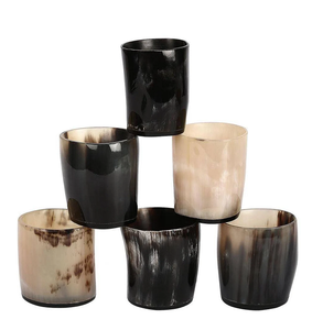 Creative High Quality Drinking Horn Beer <b>Glass</b> Tumbler Cup Viking Good Quality Drinking Horn <b>Glass</b> Made By Star Crafts India - Product Image 1