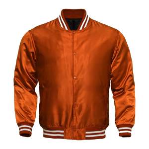 แจ็กเก็ตกันลมบอมเบอร์กันลมผ้าซาตินสไตล์วินเทจสำหรับผู้ชายเสื้อนอกแบบปรับแต่งได้น้ำหนักเบา - Product Image 4