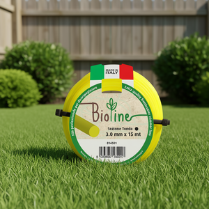 Hilo de nailon redondo BIOLINE para desbrozadora, 3 mm x 15 m, amarillo, 016501, para herramientas de jardín Brumar - Product Image 3