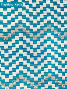 Tissu en coton tissé jacquard Kente, patrimoine culturel, textile africain traditionnel pour la conception de la mode et les vêtements, largeur de 51 pouces - Product Image 6