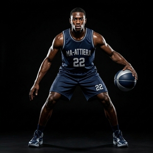 Ensemble short et maillot de basket-ball pour hommes, bleu marine, sans manches, en mesh, uniforme sportif, tenue d'équipe athlétique, bordure contrastée, vêtements de performance - Product Image 3