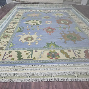 Turkish Vintage Red Oriental Pattern <b>Rug</b> Non-Slip Washable Boho Area <b>Rug</b> <b>for</b> Living Room and Bedroom handmade hand knotted - Product Image 1