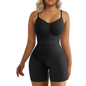 Traje moldeador de cuerpo Correas ajustables para una comodidad Traje moldeador de cuerpo sin costuras con control de barriga y diseño de alta compresión - Product Image 1