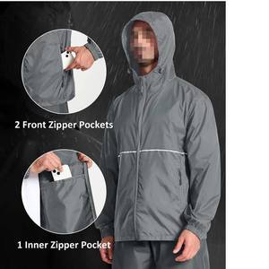 Veste de pluie légère et pliable pour homme, pour le camping d'hiver et les activités de plein air, fermeture éclair, respirante, imperméable, OEM - Product Image 4