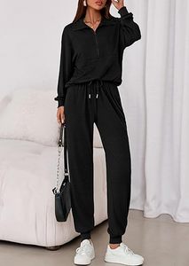 Conjunto Deportivo Casual de Invierno para Mujer, Lavado Ácido, Estampado, Corte Regular, Tacto Cálido, Secado Rápido, Transpirable - Product Image 4