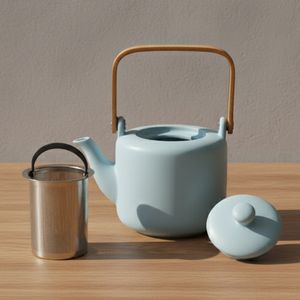 Théière en céramique 3460100S à succès, design compact pour les pauses thé au bureau et sur le lieu de travail - Product Image 4