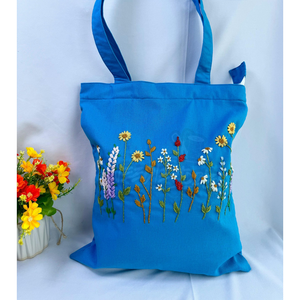 100% Premium personnalisé broderie à la main sac fourre-tout conception personnalisée sac à bandoulière cadeau unique pour les femmes du Pakistan fabricant - Product Image 2