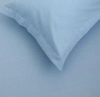 Ensemble de draps de lit plats tissés 100% coton avec housse d'oreiller imprimée Super King Queen simple Double taille uni doux Durable OEM