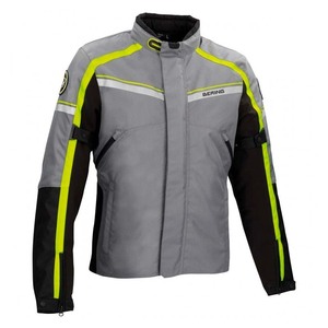 Blouson de moto Bering Greenwich - Combinaison de course en cuir de vachette respirant, imperméable et coupe-vent, tailles personnalisées XXS-XXXL - Product Image 1