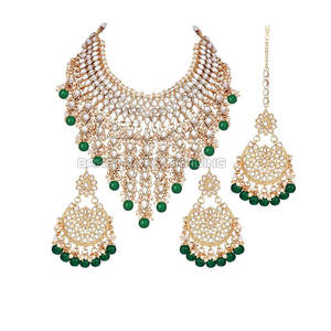 Conjunto de Joyería Nupcial de Diseño Elegante y Personalizado, Collar y Aretes para Mujer, Nuevo - Product Image 1